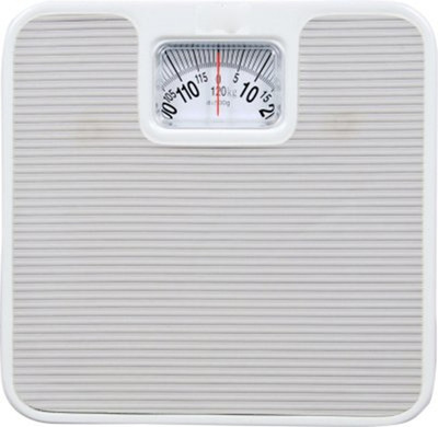 

Zelenor Analog Weight Machine Capacity 120 Kg Mechanical Analog Weighing Scale(White)