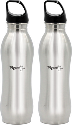 Pigeon Bling 750 Ml bottle Pack of 2 750 ml Bottle(Pack of 2, Silver, Steel)
