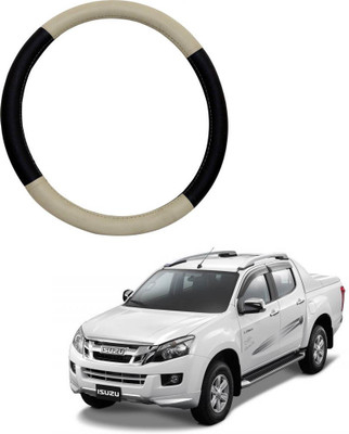 AYW Steering Cover For Isuzu MU-7 -2014(Beige, Black, Leather)