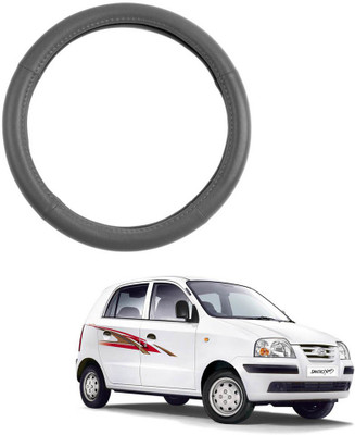 AYW Steering Cover For Hyundai Santro Xing(Grey, Leather)