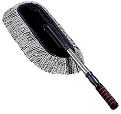 mega star Microfiber Cleaning Duster With Extendable Telescopic Wall Hanging Handle Wet and Dry duster Multipurpose Wet and Dry Duster