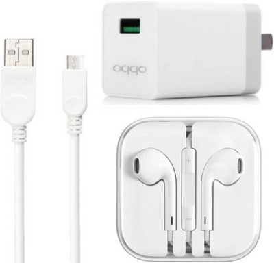 OPPO Wall Charger Accessory Combo for oppo mobile phone charger, oppo f1 s, oppo f3, oppo f5, oppo A37Buy With Best Seller Garg Associates(White)(White)