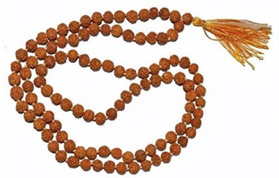 RUDRA DIVINE Rudraksha mala high Quality 6mm rudraksha beads Guaranteed Wood Necklace Set