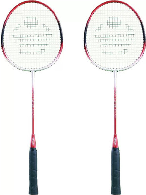 COSCO CB-85 Rackets Pair (Strung Badminton Recquet) Red & Grey Red, Grey Strung Badminton Racquet(Pack of: 2, 190 g)