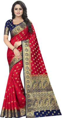 FINEWEAR Self Design Mysore Cotton Silk Saree(Maroon)