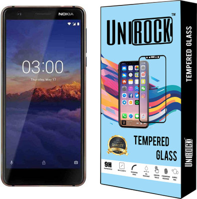 Unirock Tempered Glass Guard for Nokia 3.1 (Blue & copper/Blue, 16 GB) (2 GB RAM)(Pack of 3)