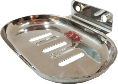 Epraiser A1 SS Open Oval Slimline Elegant Soap Dish(Silver)