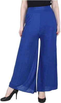 dua fashion hub Flared Women Blue Trousers