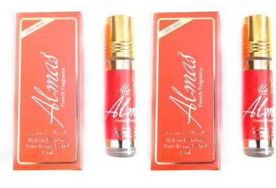 Almas Highly Concentrated Roll-On Perfume 8ml (PACK OF 2) Floral Attar(Floral)