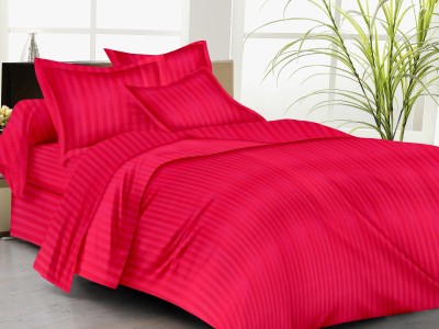 Trance Home Linen Single Cotton Duvet Cover(Red)