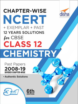 Chapter-Wise Ncert + Exemplar + Past 12 Years Solutions for Cbse Class 12 Chemistry(English, Paperback, unknown)