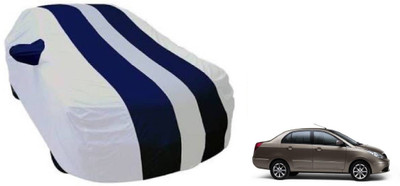 Auto Oprema Car Cover For Mahindra Marshal (With Mirror Pockets)(White, Blue)