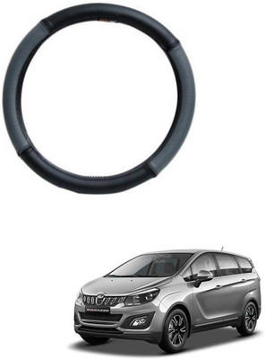 AYW Steering Cover For Mahindra NA(Grey, Black, Leather)