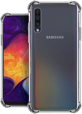 Desirtech Back Cover for Samsung Galaxy A50  (Transparent, Silicon)(Transparent, Dual Protection)