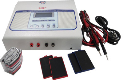 

acco Interfrential therapy Unit (LCD 125 Prgs)(with MS+Tens) Pain Relief Electrotherapy Device(IF04A)
