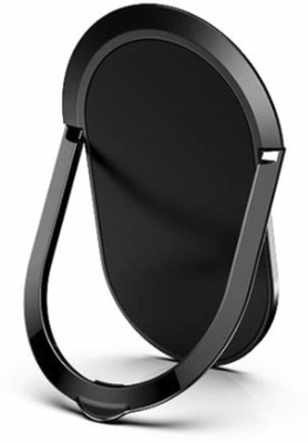 befunky Super Thin Mobile Phone Ring Stand Holder Metal Finger Ring for All Phones/Tablets (1 Piece, Metal Oval Black) Mobile Holder