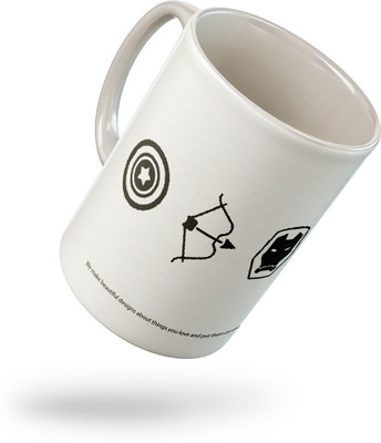 Tee Mafia avangers logo Ceramic Coffee Mug(330 ml)