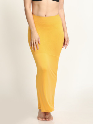 ZIVAME ZI3022-Mustard Nylon Blend Petticoat(M)