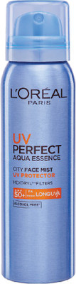 L'Oreal UV Perfect Aqua Essence City Face Mist - SPF 50+ PA++++ (64 g)