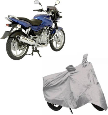 AutoRash Two Wheeler Cover for Bajaj(Pulsar 220 DTS-i, Silver)