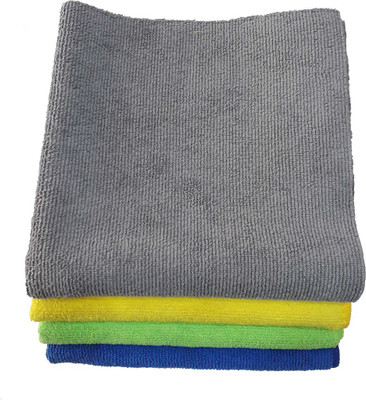 Trosskart Microfiber Vehicle Washing  Cloth(Pack Of 4, 280 GSM)