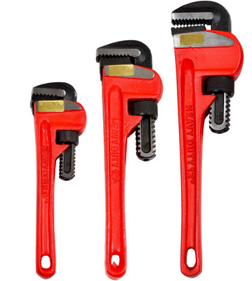 Globus SET/3 PCS Single Sided Pipe Wrench(Pack of 3)