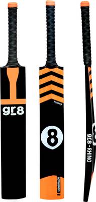 gr8 Rhino Kashmir Willow Tennis Ball Cricket Bat for Heavy, Mid Heavy Tennis Balls Kashmir Willow Cricket  Bat