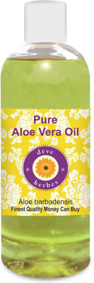 

Deve Herbes Pure Aloe Vera Oil (Aloe barbadensis) 100% Natural Therapeutic Grade(200 ml)