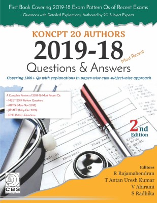 KONCPT-20 Authors: 2019-18(English, Paperback, R Rajamahendran, T Antan Uresh Kumar, V Abirami, S Radhika)