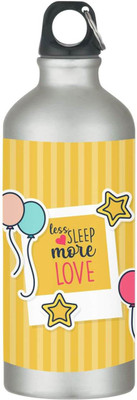 TheYaYaCafe 600 ml Steel Sipper(Pack of 1, Yellow)