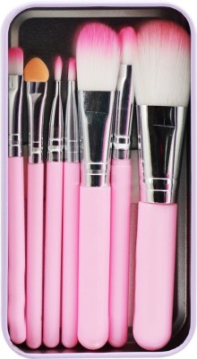 adbeni Hello Kitty Mini Makeup Brush Kit Pack Of-7 With Storage Box(Pack of 7)