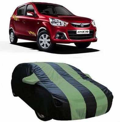 HOLME'S Car Cover For Maruti Suzuki Alto K10 (With Mirror Pockets)(Green)