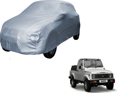 UDGHA Car Cover For Maruti Suzuki Gypsy (Without Mirror Pockets)(Silver)