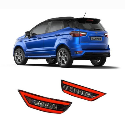 PRTEK Car Led Brake Light for Bumper Drl for Ecosport with Reverse Light Function Car Reflector Light(Red, White)