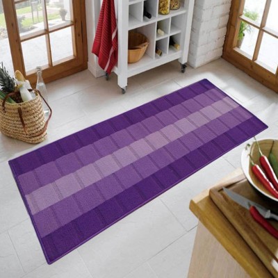 STATUS Purple Polypropylene Runner(2 ft,  X 5 ft, Rectangle)
