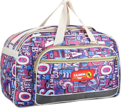 S.K.DAYNA (Expandable) Expandable Zip Closure Travel Duffle Bag Duffel Without Wheels