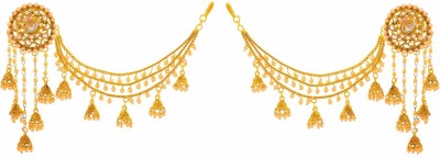 Indoline Gold Plated Fancy Party Wear Earring For girls & Women Alloy Jhumki Earring