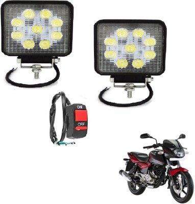 MOCKHE VLB-SQR9LD2P-180 Headlight Motorbike LED for Bajaj (12 V, 27 W)(Pulsar 180 DTS-i, Pack of 2)