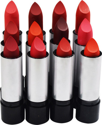 ads Matte Lipstick-J113-01 Pack of 12(Multicolor, 3.5 g)