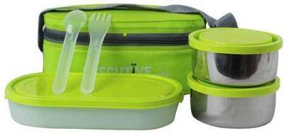 MILTON INTELLIGENT HOMEWARE EXECUTIVE LUNCH INSULATED TIFFIN 3 Containers Lunch Box