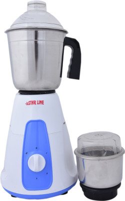 

STARLINE Mini hero blue 550 Mixer Grinder(Multicolor, 2 Jars)