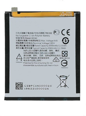 FULL CELL Mobile Battery For  Nokia 6.1 plus / 5.1 plus / X5 TA-1109 HE342
