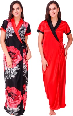 YUALIN CREATION Women Robe(Red)