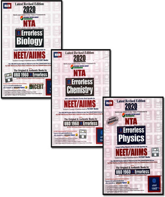 Errorless Books Combo-Set (Ubd-1960) Neet/aiims 6-Books Set Combo (Physics + Chemistry + Biology)(Paperback, UBD NEET / AIIMS EXPERT TEAM)