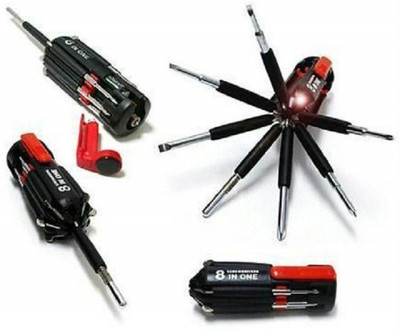 Skylight Smart Multi Function Screwdriver Tool Kit and 6 LED Light Torch Standard Screwdriver Set(Pack of 1)