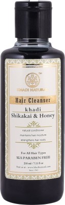 KHADI NATURAL AYURVEDIC SHIKAKAI HONEY HAIR CLEANSER SLS & PARABEN FREE(210 ml)