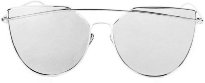 Flipkart - PHENOMENAL Aviator Sunglasses(For Men & Women, Silver)