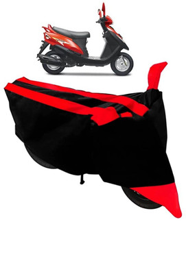 ELECTRIBLES Two Wheeler Cover for Mahindra(Flyte, Red, Black)