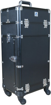 AJOR Professional Rolling Vanity Case Makeup, Makeup & Jewelerry , Cosmetics, Beauty Vanity Box(Black)