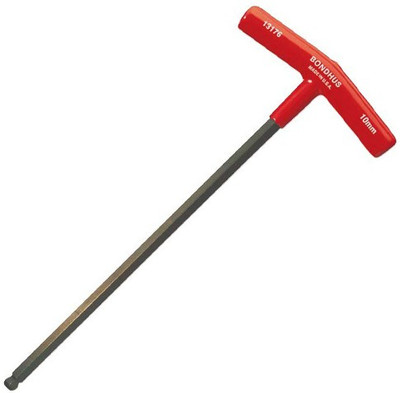 BONDHUS 13168 6mm Ball End T-Handle Allen Key Set